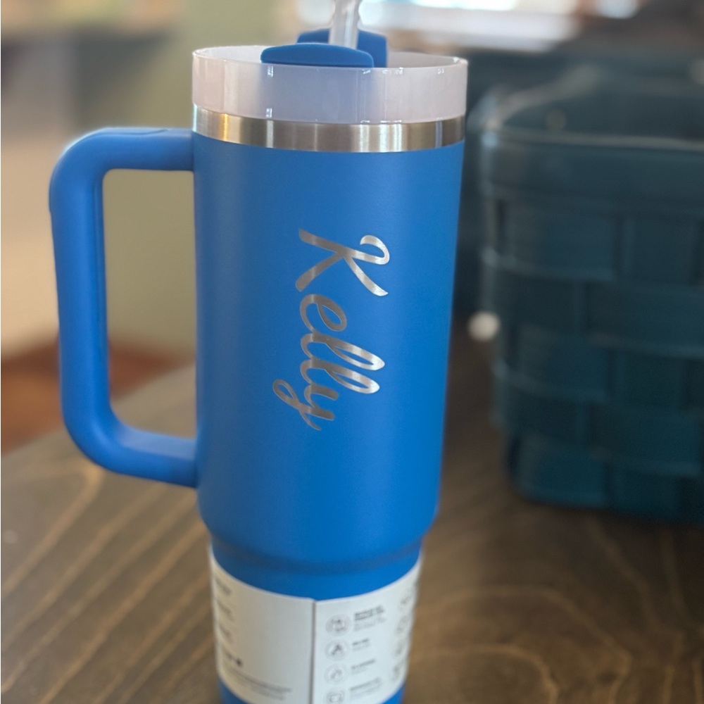 Stanley Blue Quencher H2.0 Tumbler. Kelly